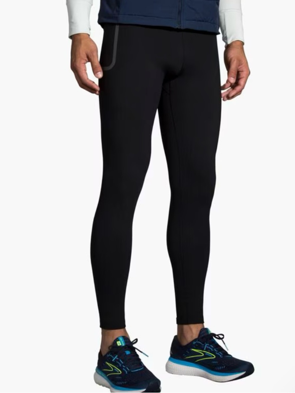 Brooks NEW Momentum Thermal Tights Men’s Black Size Medium Running Activewear